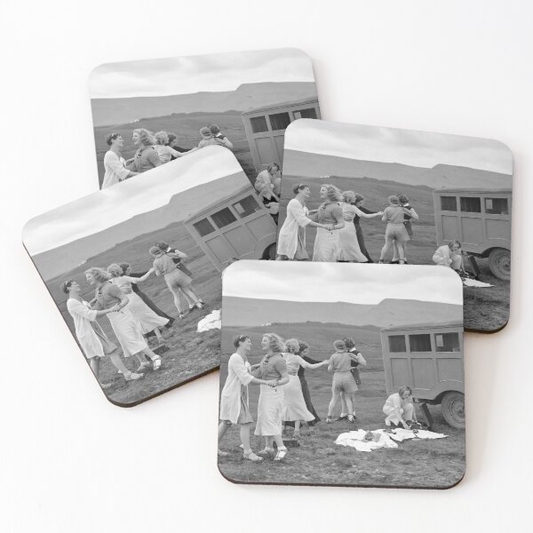 Item preview, Girls dancing together outdoors in the 1930's designed and sold by Photopat.