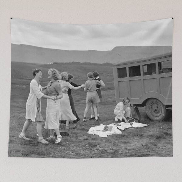 Item preview, Girls dancing together outdoors in the 1930's designed and sold by Photopat.