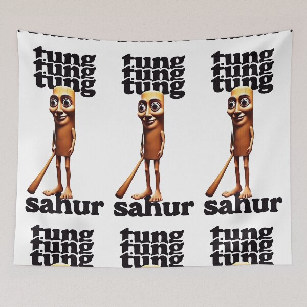 Item preview, Tung Tung Tung Sahur design designed and sold by EmeraldeaArt.