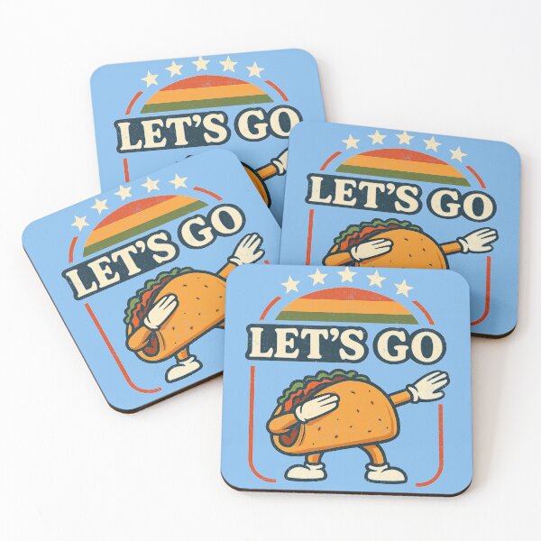 Item preview, Cartoon Tariff Taco Dab Artwork Retro Sunset Style Let's Go designed and sold by Art2Me.