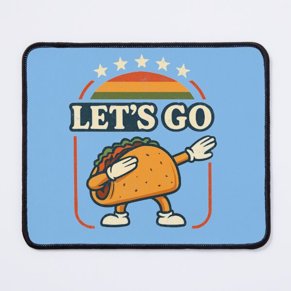 Item preview, Cartoon Tariff Taco Dab Artwork Retro Sunset Style Let's Go designed and sold by Art2Me.