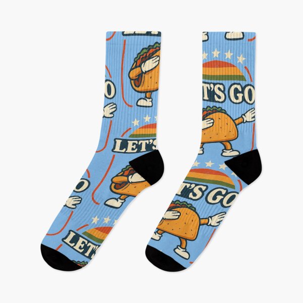 Item preview, Cartoon Tariff Taco Dab Artwork Retro Sunset Style Let's Go designed and sold by Art2Me.