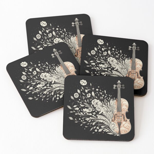 Item preview, Floral Cello Botanical Swirl Art designed and sold by BRU Design.