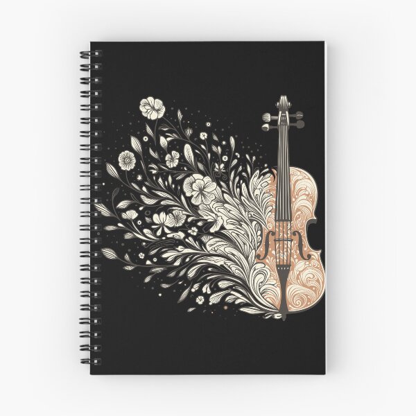 Item preview, Floral Cello Botanical Swirl Art designed and sold by BRU Design.
