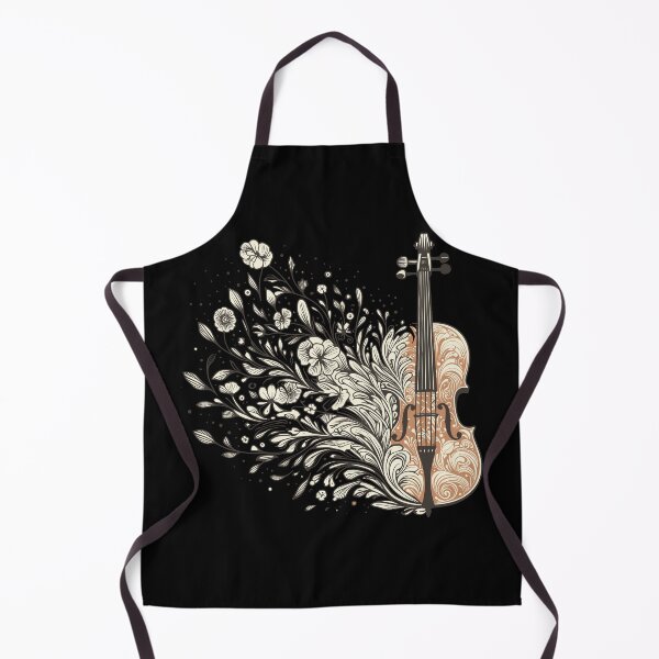 Item preview, Floral Cello Botanical Swirl Art designed and sold by BRU Design.
