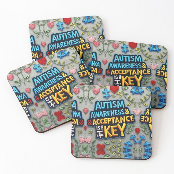 Item preview, Autism Awareness Acceptance is Key Support and Inclusion Design designed and sold by ArtDesignTp.