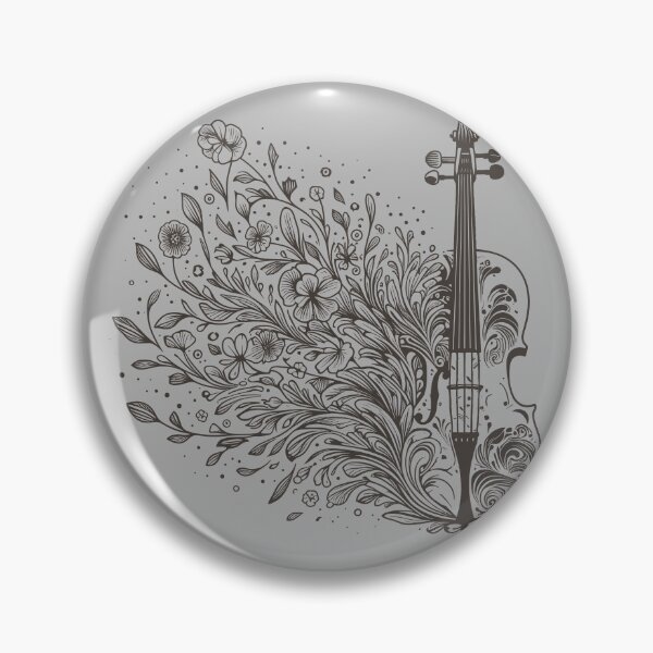 Item preview, Floral Cello Swirl Silhouette Art designed and sold by BRU Design.