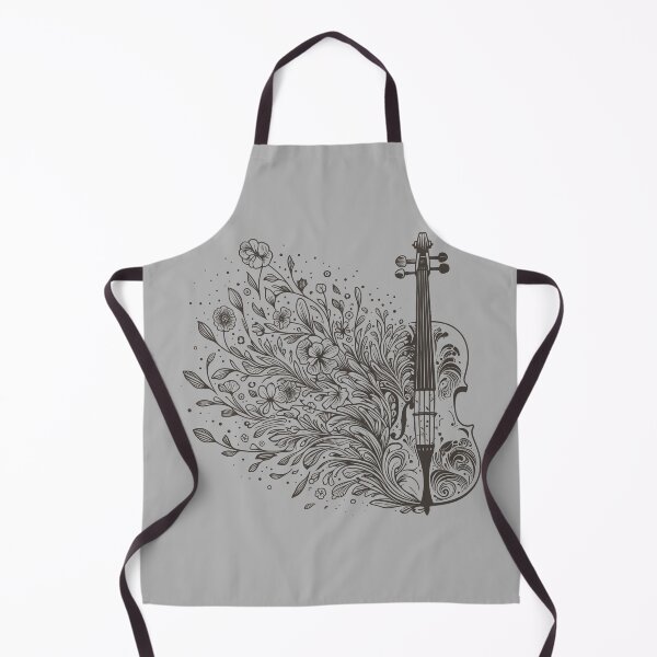 Item preview, Floral Cello Swirl Silhouette Art designed and sold by BRU Design.