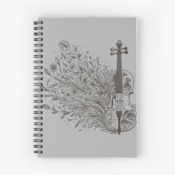 Item preview, Floral Cello Swirl Silhouette Art designed and sold by BRU Design.