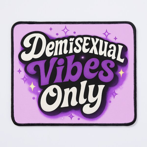 Item preview, Demisexual Vibes Only – Retro Pride Edition designed and sold by Rajasekar.