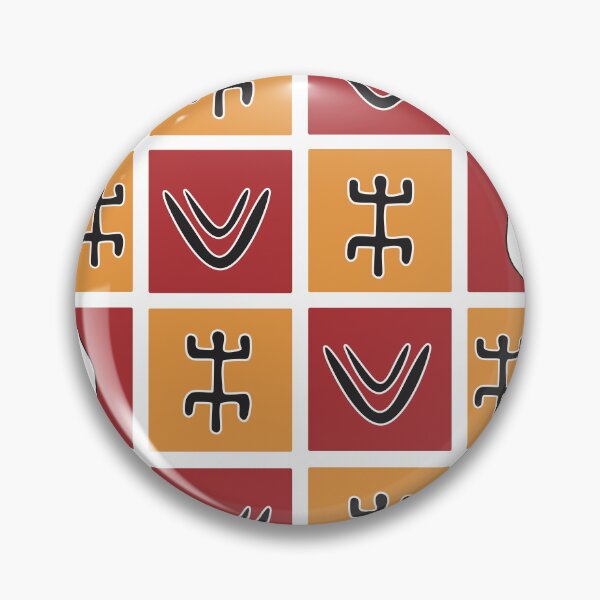 Item preview, Bogolan Orange Pattern designed and sold by Wolagno.