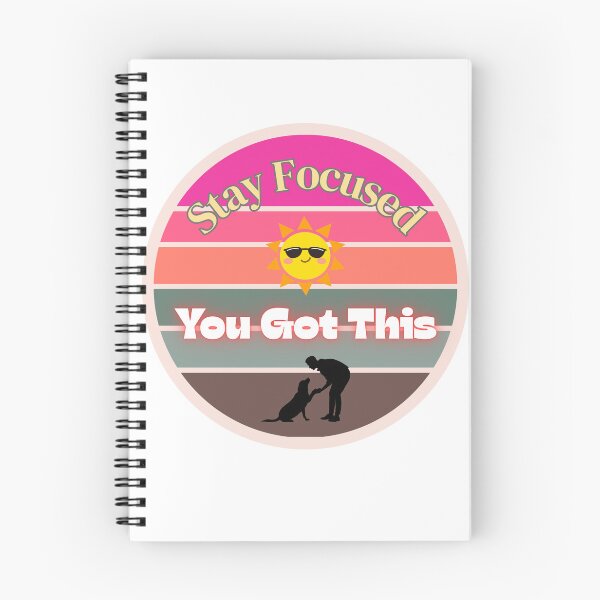 Item preview, Stay Focused – You Got This – Retro Motivation with Dog Silhouette designed and sold by Homecrate01.