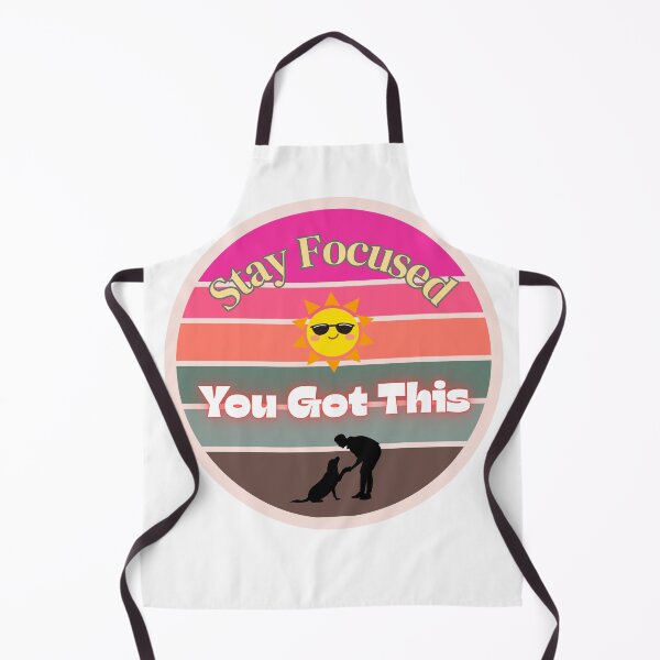 Item preview, Stay Focused – You Got This – Retro Motivation with Dog Silhouette designed and sold by Homecrate01.