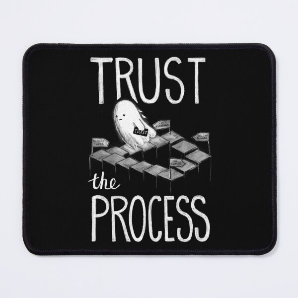 Item preview, Trust the Process - Existential Dead Ironic Ghost designed and sold by littleclyde.