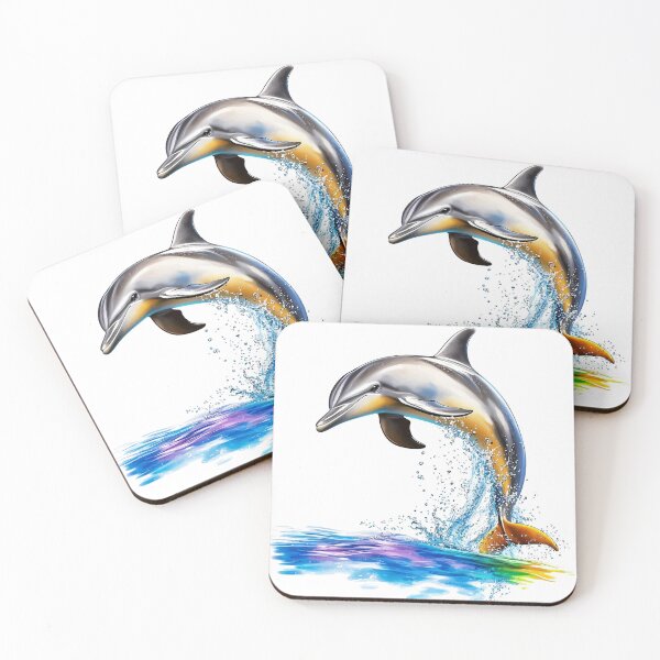 Item preview, Rainbow Dolphin Splash designed and sold by silp159.