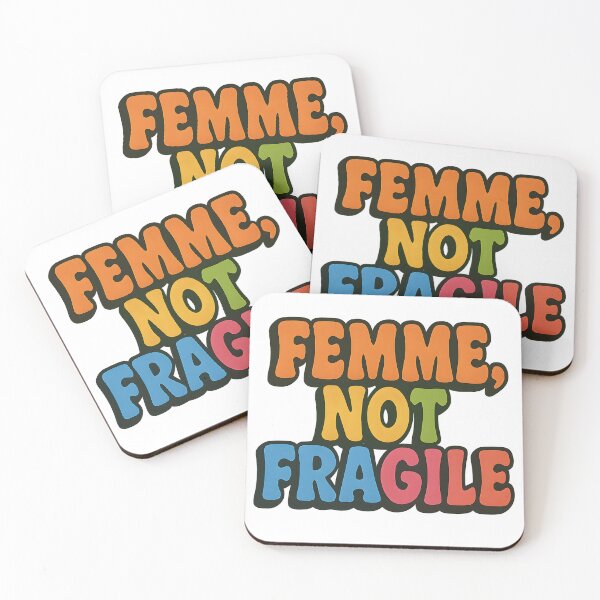 Item preview, Femme Not Fragile – Bold Retro Typography designed and sold by Haus Of Sin.