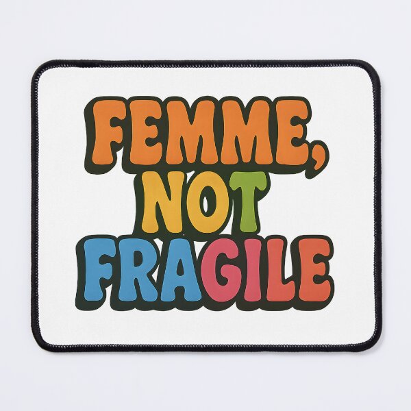 Item preview, Femme Not Fragile – Bold Retro Typography designed and sold by Haus Of Sin.