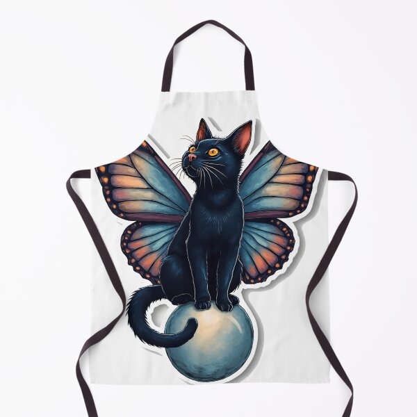 Item preview, Witch’s Familiar Wings – Butterfly Cat Sticker designed and sold by Power Within Prints.