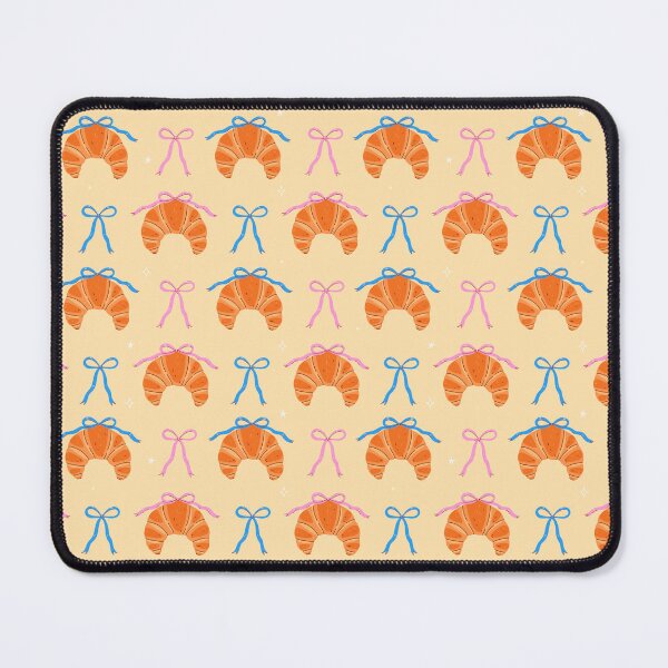Item preview, pattern of croissants and bows designed and sold by burbura.