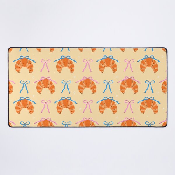 Item preview, pattern of croissants and bows designed and sold by burbura.