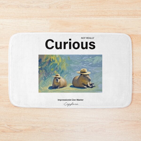 Item preview, Mr. Not Really Curious, Impressionist Zen Master Capybara Family T-shirt designed and sold by bambinosu.