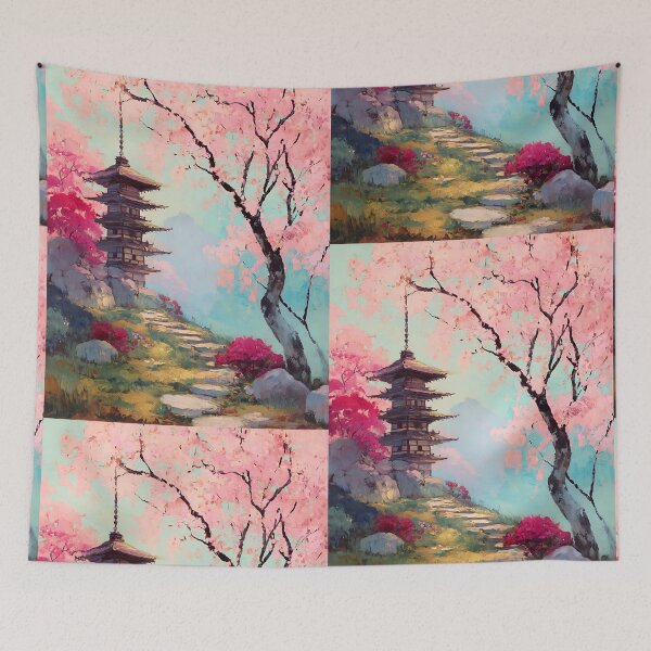 Item preview, Floral Japanese Spring designed and sold by bapupa.