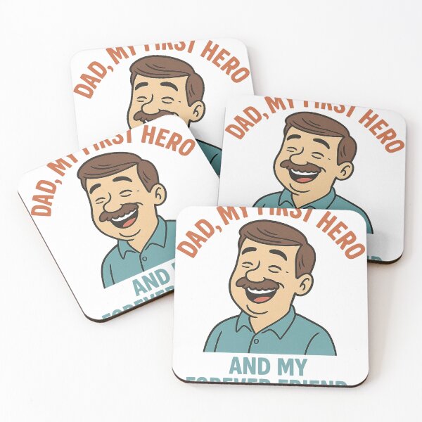 Item preview, Dad, My First Hero — Funny Father’s Day Cartoon T-Shirt and Gift designed and sold by ParodyPixels ⭐⭐⭐⭐⭐(11k+).