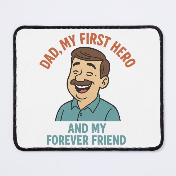 Item preview, Dad, My First Hero — Funny Father’s Day Cartoon T-Shirt and Gift designed and sold by ParodyPixels ⭐⭐⭐⭐⭐(11k+).