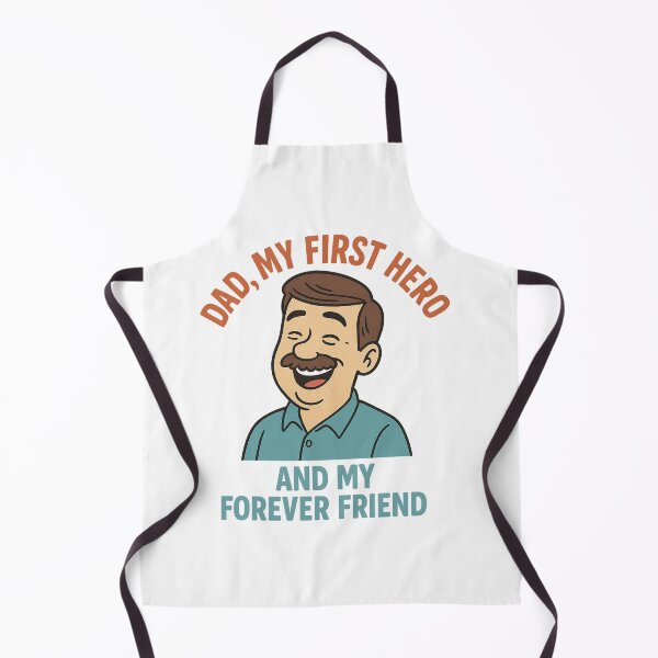Item preview, Dad, My First Hero — Funny Father’s Day Cartoon T-Shirt and Gift designed and sold by ParodyPixels ⭐⭐⭐⭐⭐(11k+).