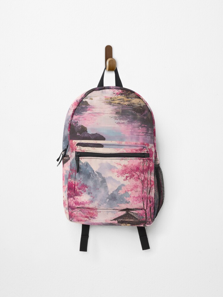 Thumbnail 1 of 3, Backpack, Traditional Japanese Spring designed and sold by bapupa.
