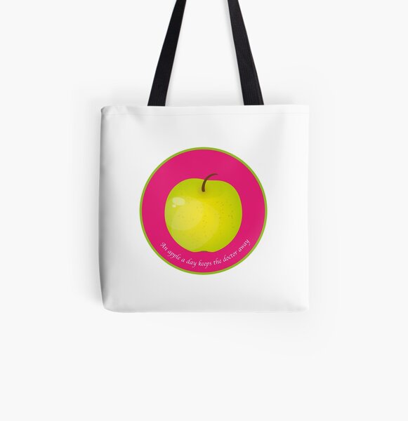 An apple a day keeps the Doctor away Tote bag doublé
