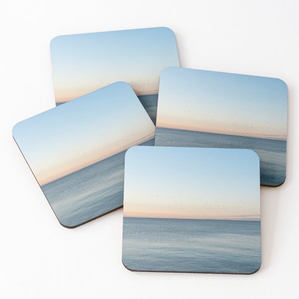 Item preview, Pale Pink Dawn with Seagull Flock Flyover designed and sold by Georgia Mizuleva.