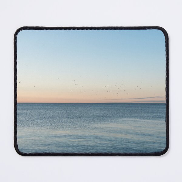 Item preview, Pale Pink Dawn with Seagull Flock Flyover designed and sold by Georgia Mizuleva.