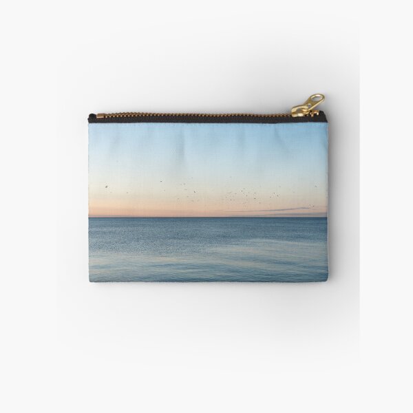 Item preview, Pale Pink Dawn with Seagull Flock Flyover designed and sold by Georgia Mizuleva.