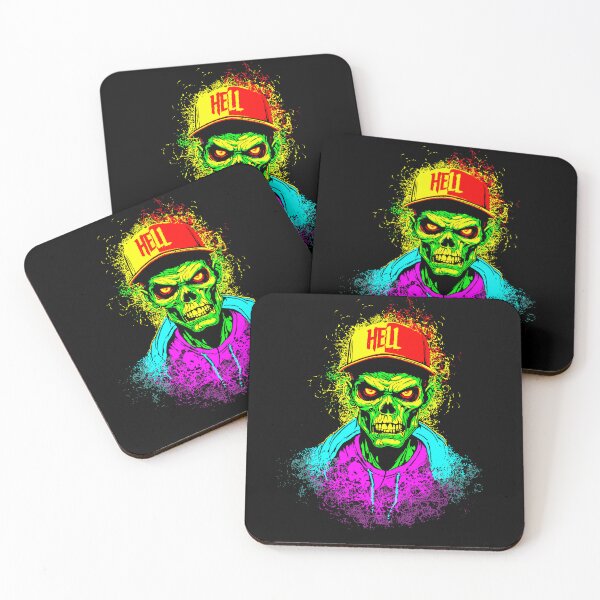 Item preview, Zombie Skater Urban Neon Horror designed and sold by Krypteek.