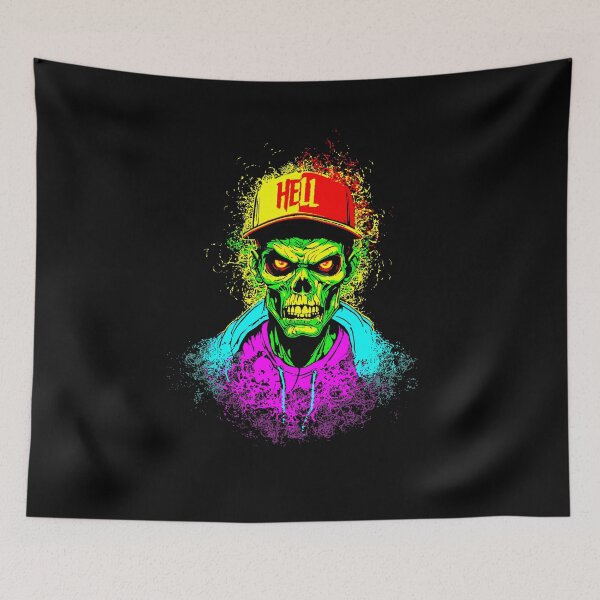 Item preview, Zombie Skater Urban Neon Horror designed and sold by Krypteek.