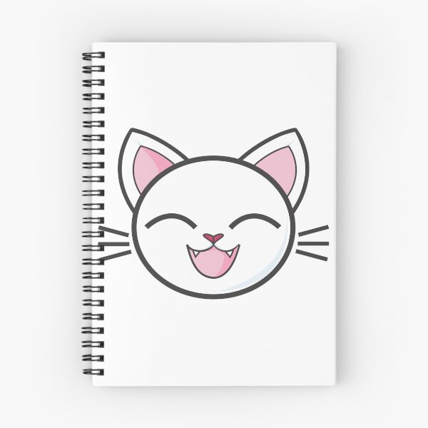 Item preview, Happy White Kitty Sticker! designed and sold by DoodleDashCollective.