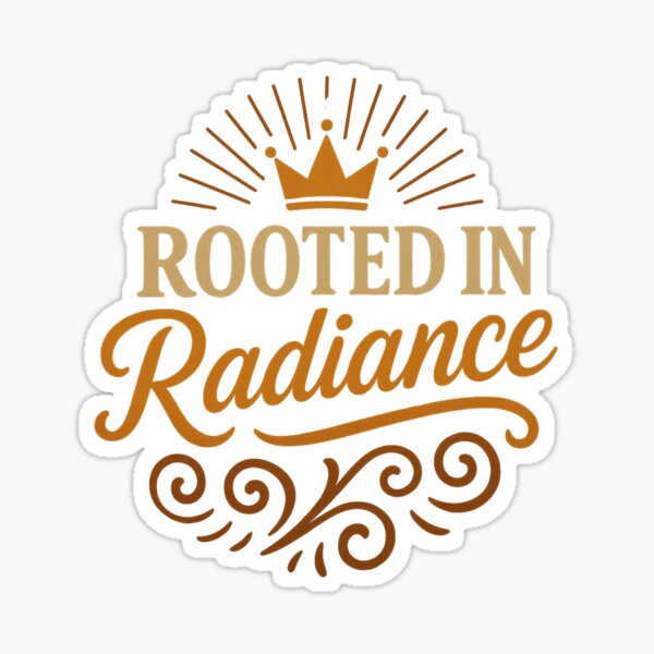 Item preview, Rooted in Radiance – Crowned Afro Empowerment Quote Design designed and sold by astersgraphics.