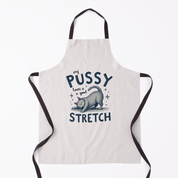 Item preview, My Pussy Loves A Good Stretch Retro designed and sold by goingoncetwice.