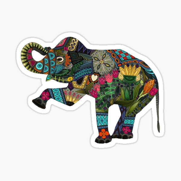 Item preview, asian elephant white designed and sold by scrummy.