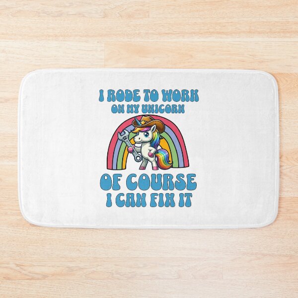 Item preview, I rode to work on my unicorn of course I can fix it designed and sold by BritishDelights.