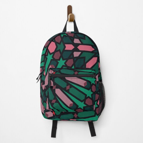 Item preview, Pink and Dark Green – Geometric Symmetry Mosaic designed and sold by Tarjiart.