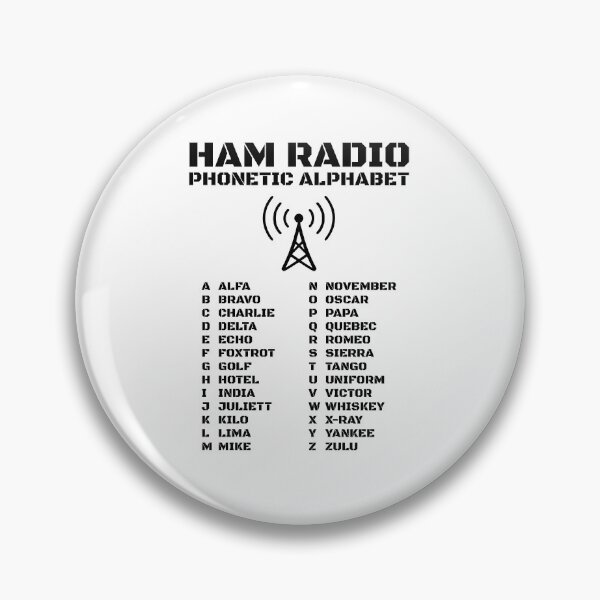 Item preview, Minimalist Ham Radio Phonetic Alphabet Chart designed and sold by AnnSign.