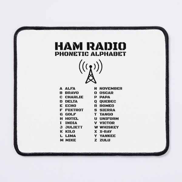 Item preview, Minimalist Ham Radio Phonetic Alphabet Chart designed and sold by AnnSign.