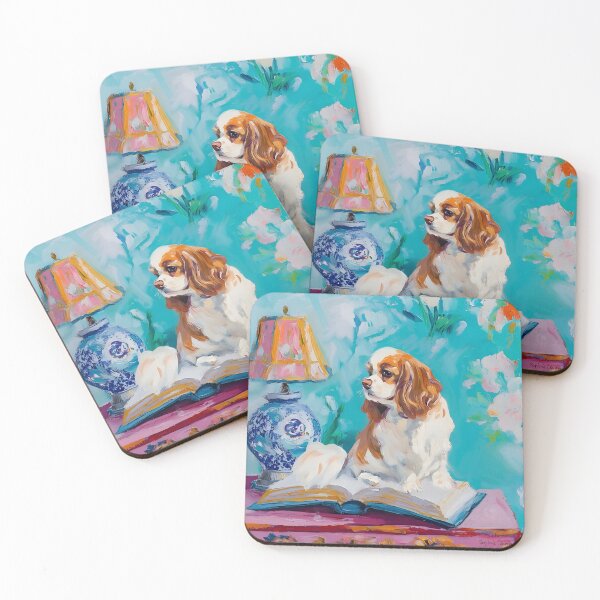 Artikelvorschau, Grandmillennial-Kunst, King Charles Spaniel entworfen und verkauft von SophieClimaArt.