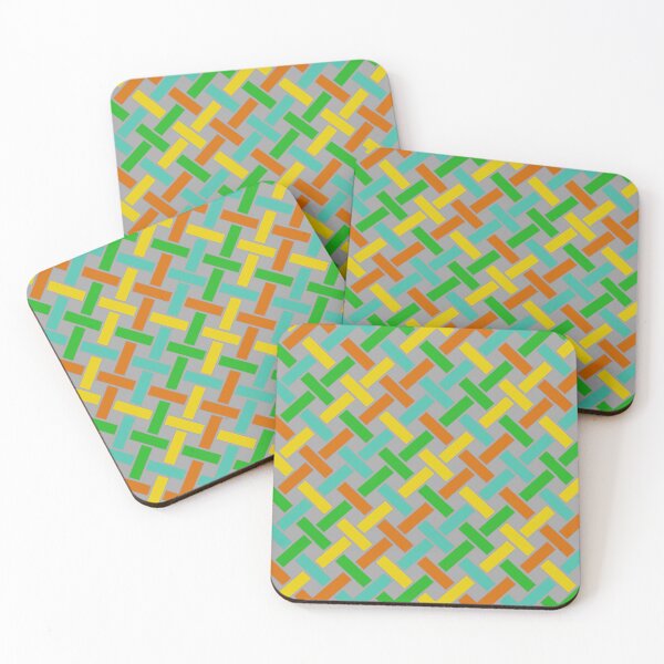 Item preview, Diagonal Knot Design with Interlocking Multicolor Lines designed and sold by Tarjiart.