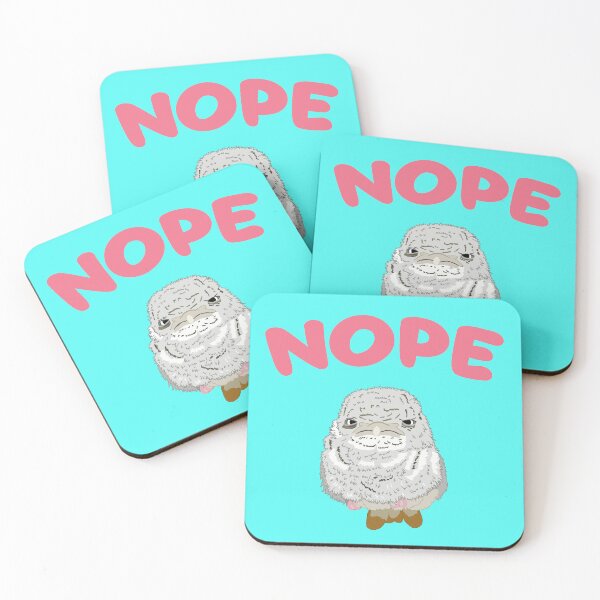Item preview, Nope Grumpy Frogmouth Owl Chick designed and sold by TiffinByLK.