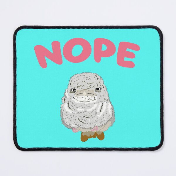 Item preview, Nope Grumpy Frogmouth Owl Chick designed and sold by TiffinByLK.