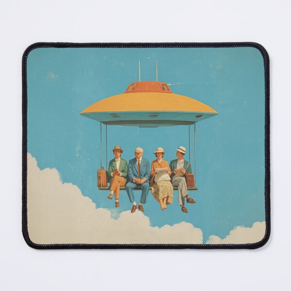 Item preview, Retro Commuters on UFO Ride designed and sold by junkydotcom.