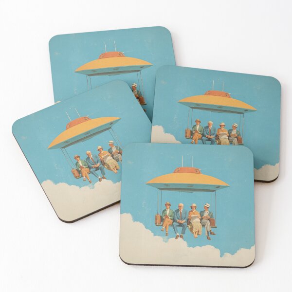 Item preview, Retro Commuters on UFO Ride designed and sold by junkydotcom.